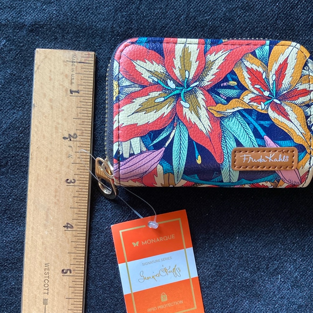 Colorful Floral Zip Wallet